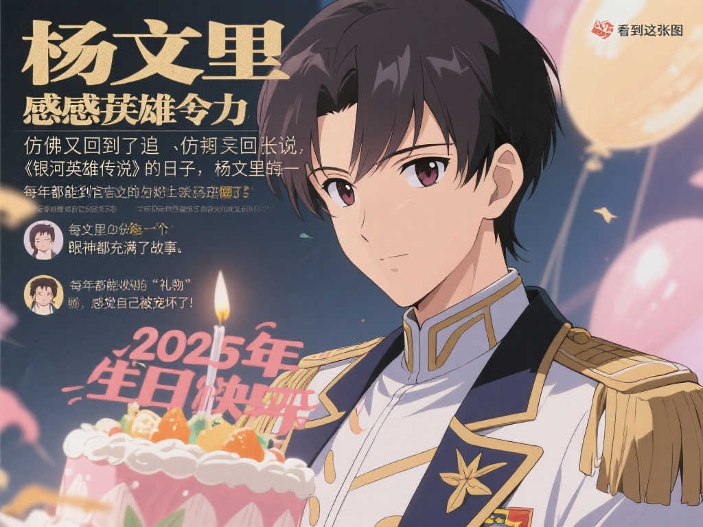 《银河英雄传说》动画揭晓杨文里2025年生日纪念插画 《银河英雄传说》动画揭晓杨文里2025年生日纪念插画