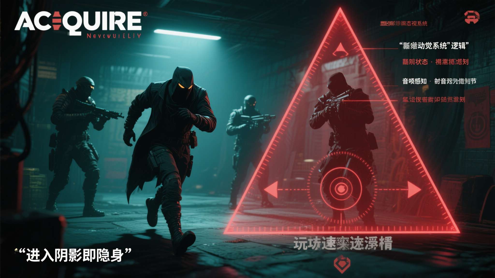 Acquire新作的潜行系统并非简单的"进入阴影即隐身"逻辑。游戏引入了动态视觉